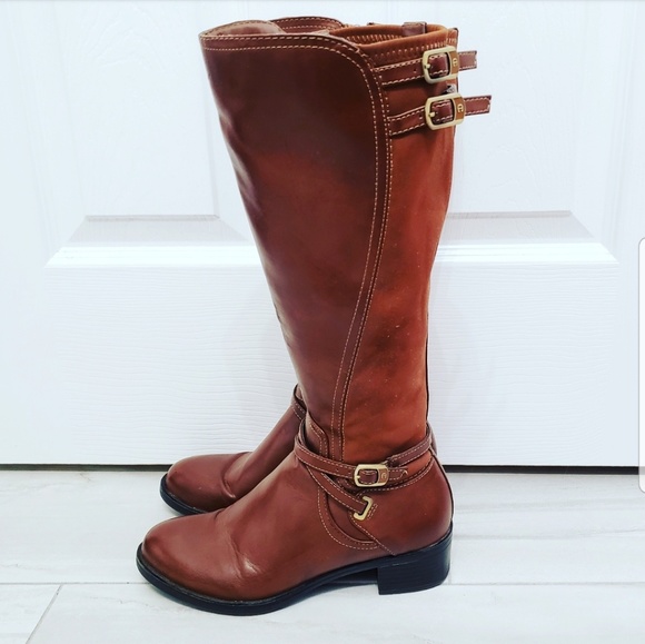 Etienne Aigner Shoes - 🍉 Etienne Aigner Celina Brown Leather Riding Boot